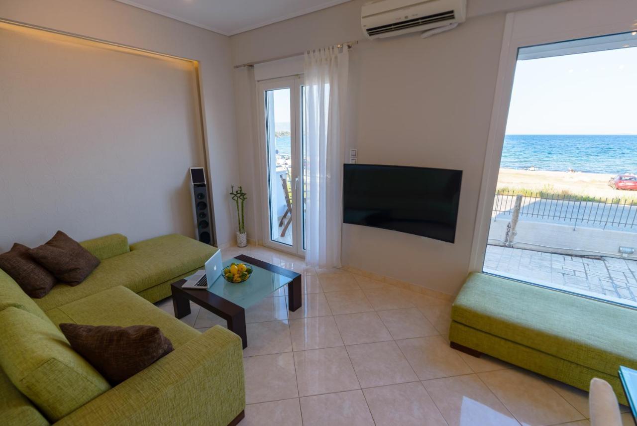 Lemoni Luxury Residence In Front Of The Sea Kechries Exteriér fotografie