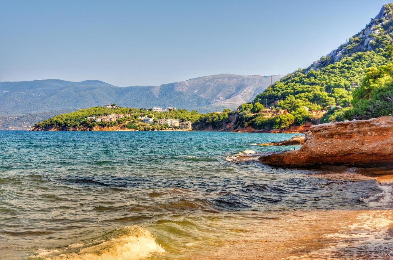 Lemoni Luxury Residence In Front Of The Sea Kechries Exteriér fotografie